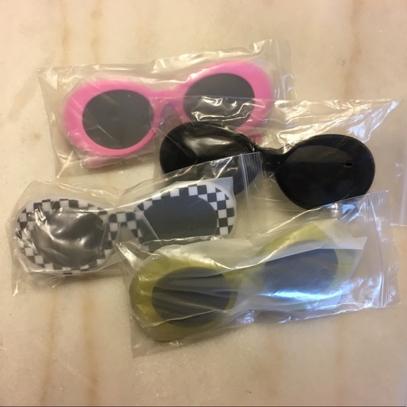 LAST ONE!! New Yellow Retro Sunglasses Sunnies - Picture 3 of 8